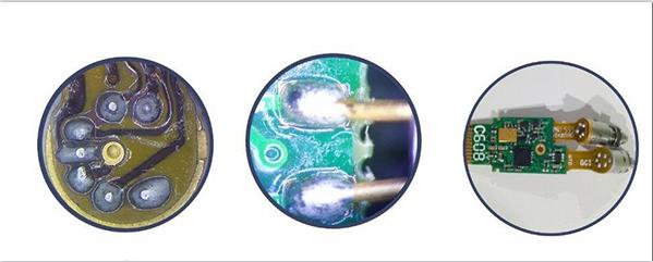 光通訊FPC軟板與光器件焊接， PCB硬板與光器件焊接圖示